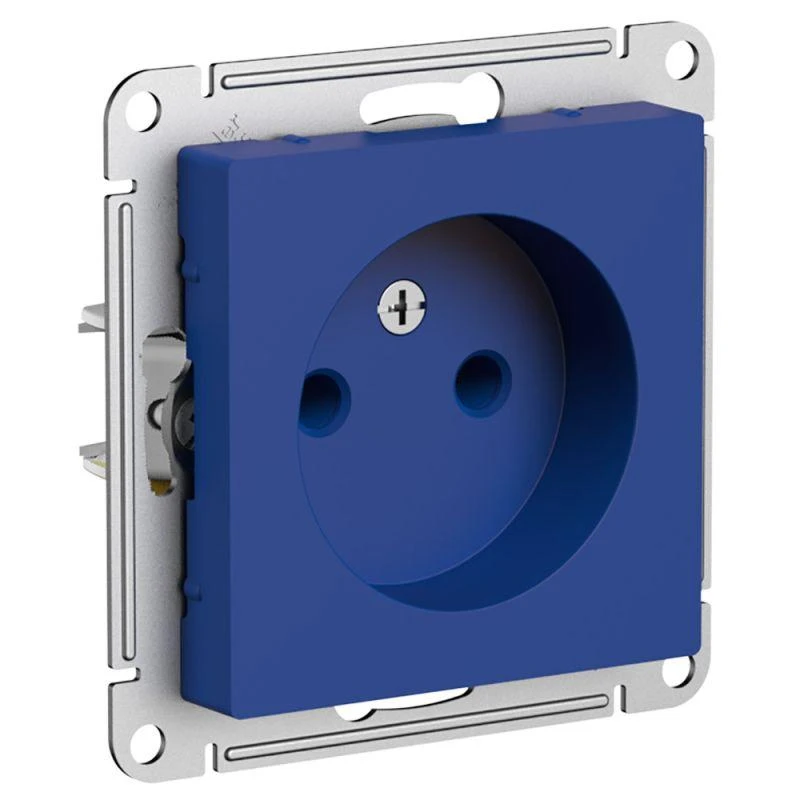 ATN001141 Systeme Electric | Розетка AtlasDesign 16А без заземл. без шторок механизм аквамарин SE 