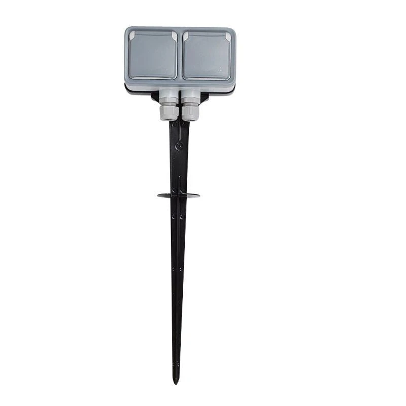 069749 Legrand | Розетка переносная 2-м ОП Plexo 16А IP55 2х2P+E с заземл. сер. Leg 