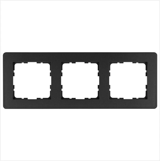 G1103B Jasmart | Рамка 3-м G-Flex антрацит  