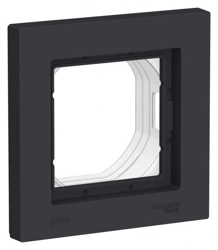 ATN441001 Systeme Electric | Рамка 1-м AtlasDesign Aqua IP44 карбон SE 