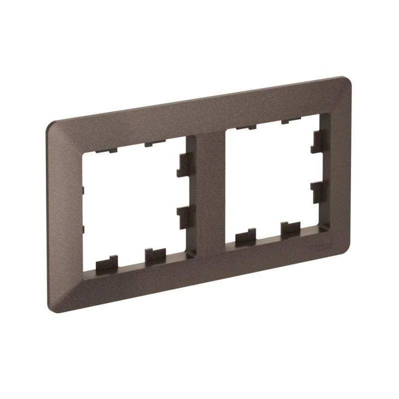 ATN220602 Systeme Electric | Рамка 2-м AtlasDesign Air мокко/дым. черн. SE 