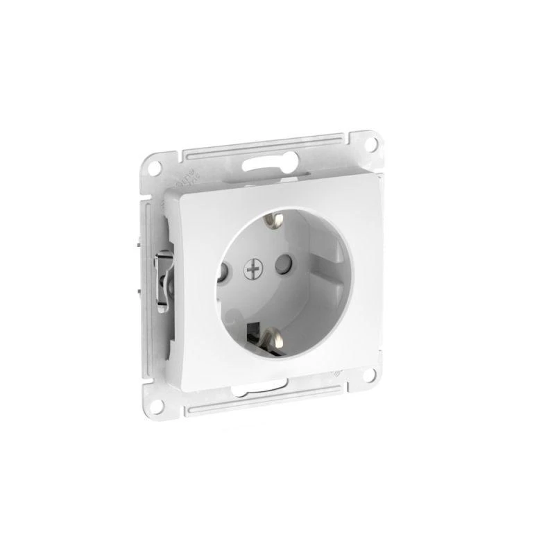 GSL000145S Systeme Electric | Розетка Glossa 16А с заземл. защ. шторки быстрозажим. клем. механизм бел. SE 