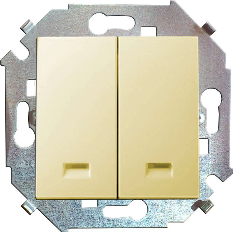 1591392-031 Simon | Выключатель 2-кл. СП  15 16А IP20 с подсветкой винтов. зажим механизм сл. кость  