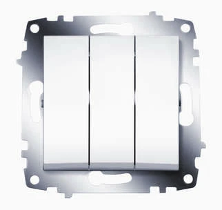 619-010200-254 ABB | Выключатель 3-кл. 1мод. СП Cosmo 10А IP20 механизм бел.  