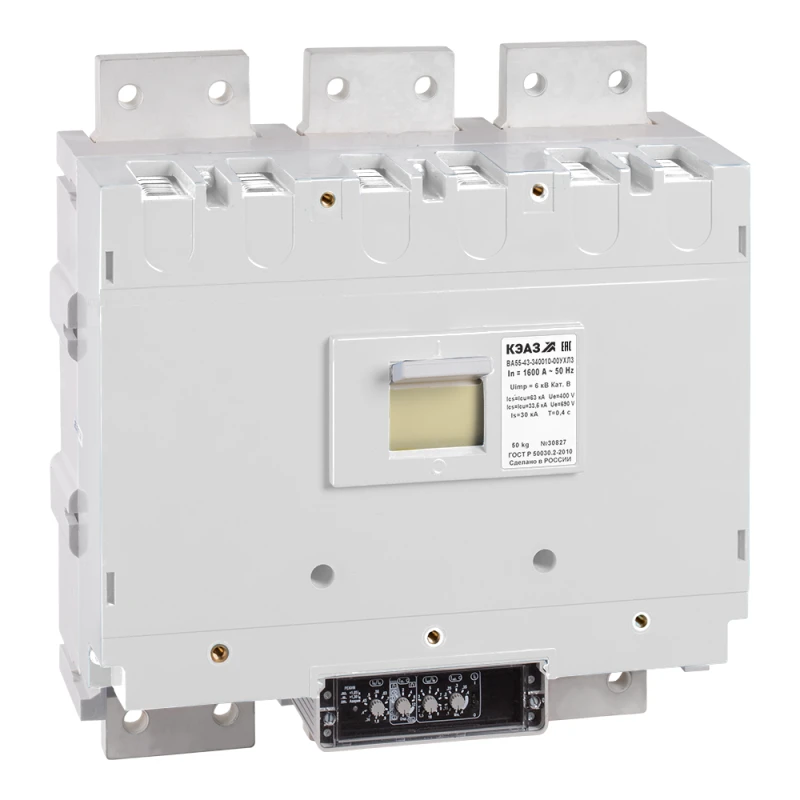 108250 КЭАЗ | Выключатель автоматический 1600А ВА55-43-340010 УХЛ3 690В AC  