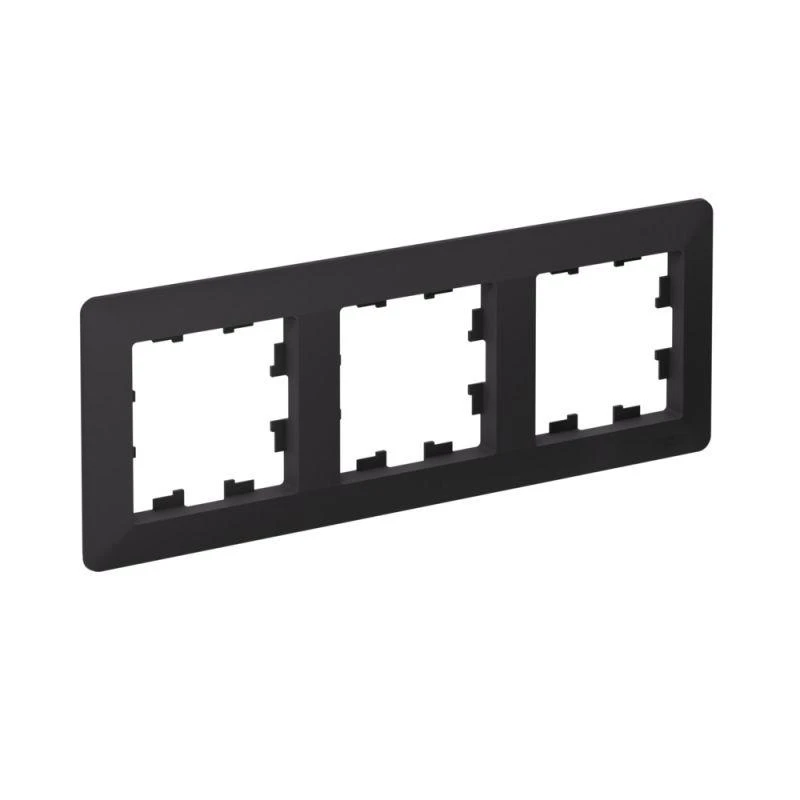 ATN221003 Systeme Electric | Рамка 3-м AtlasDesign Air карбон/дым. черн. SE 