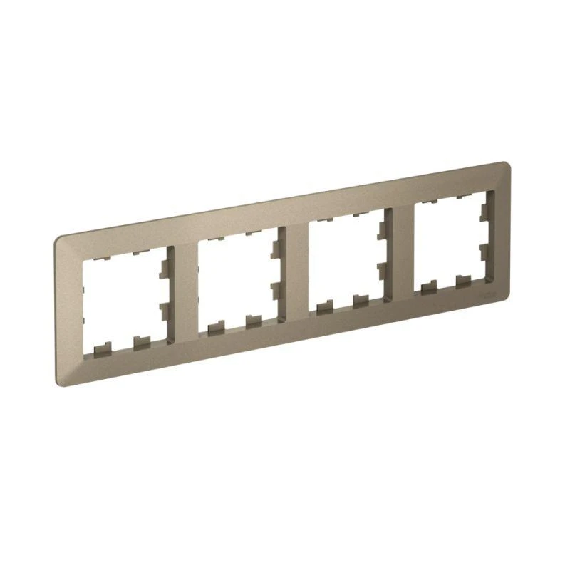 ATN220504 Systeme Electric | Рамка 4-м AtlasDesign Air шампань/дым. черн. SE 