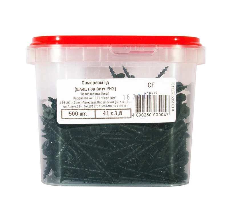 41778 ПАРТНЕР | Саморез ГД 3.5х41мм ведро (уп.500шт) Партнер  41778 изображение