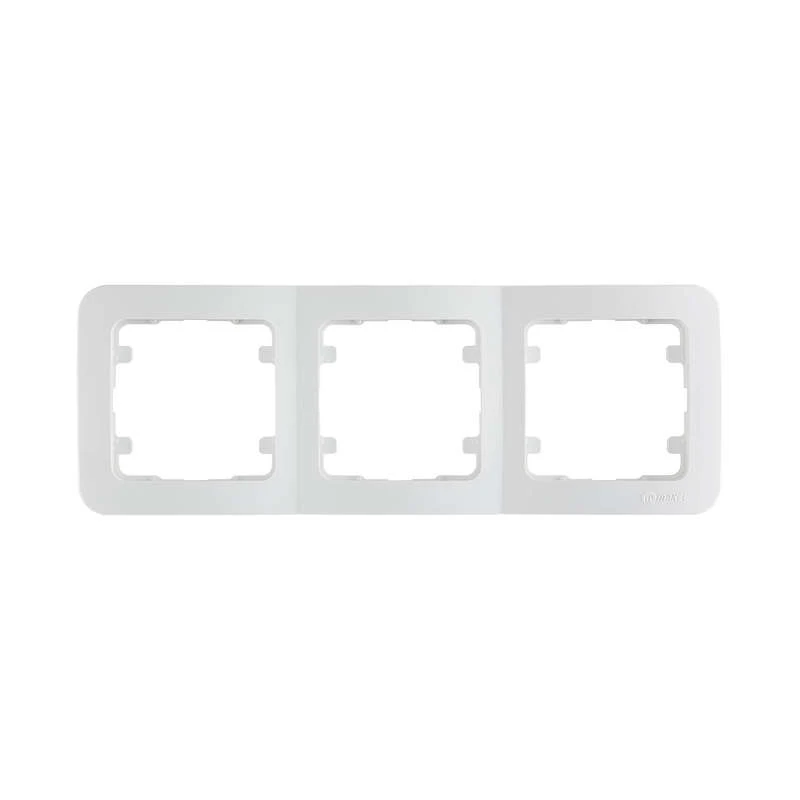 71013 Makel | Рамка 3-м Lillium горизонт. бел.  