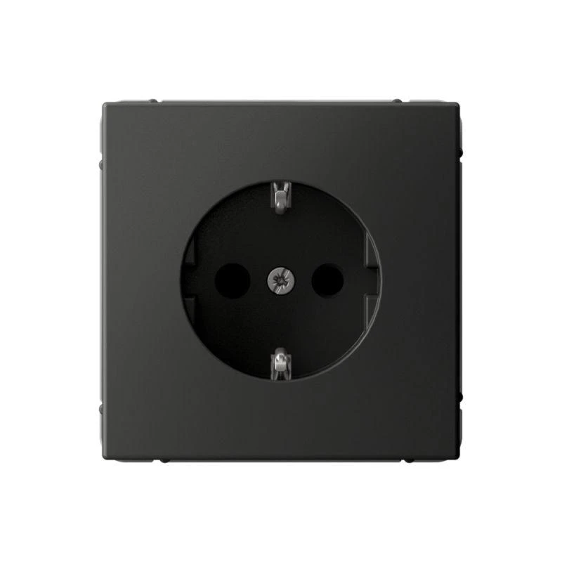 GAL001445S Systeme Electric | Розетка ArtGallery 16А с заземл. со шторками быстрозажим. клем. механизм базальт SE 