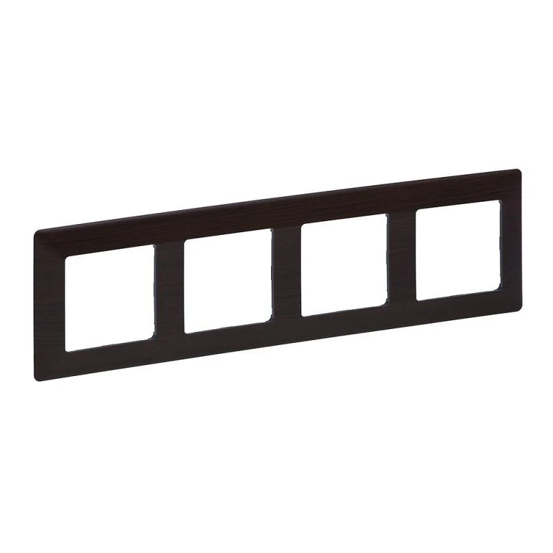 754174 Legrand | Рамка 4-м Valena Life универсальная темн. дерево Leg 