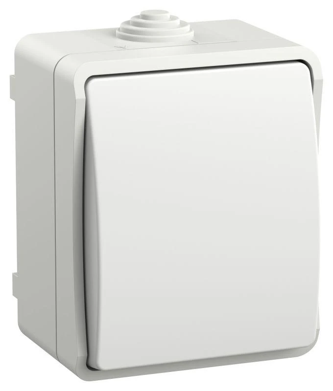 IEK  | Выключатель проходной 1-кл. ОП Форс IP54 ВС20-1-0-ФБ бел.  EVS10-K01-10-54-DC