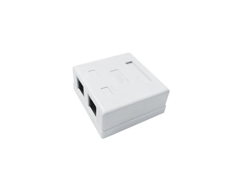 TKE-SMB-8P8C-2P-UTP TOKOV ELECTRIC | Розетка компьютерная 8P8C (RJ45) UTP кат.5E 2 порта  