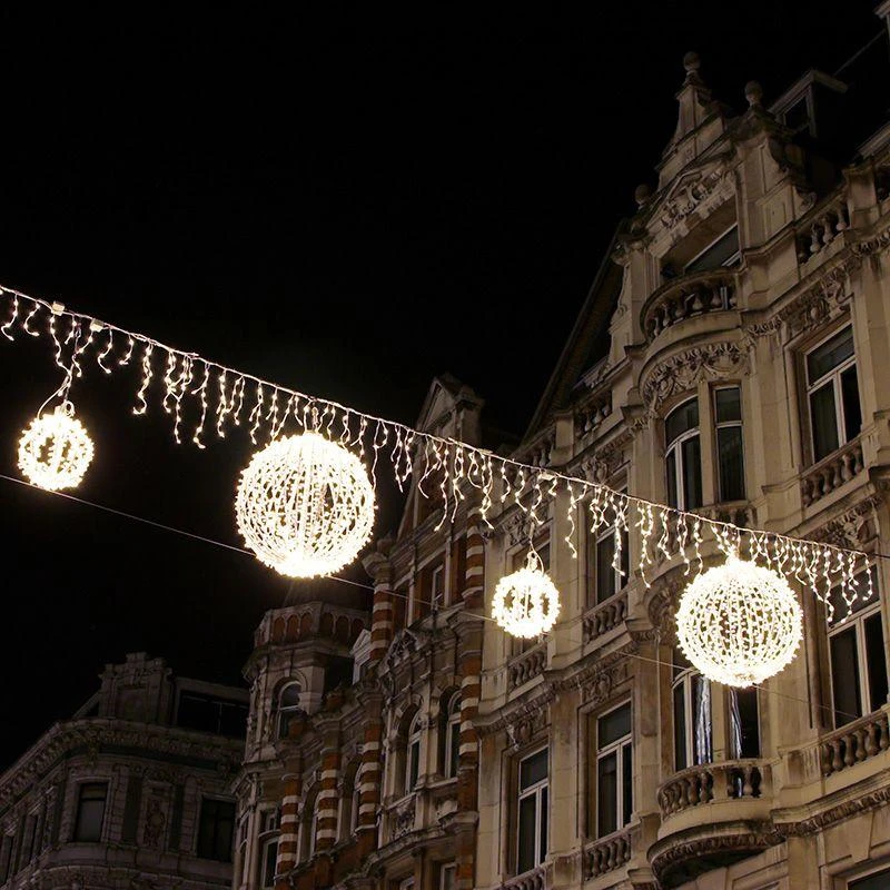 255-145 Neon-Night | Гирлянда светодиодная "Айсикл" (бахрома) 4.8х0.6м 176LED бел. 11Вт 230В IP65 провод прозр.  