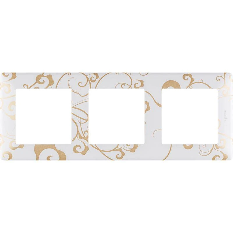 754103 Legrand | Рамка 3-м Valena Life универсальная ампир бел. Leg 
