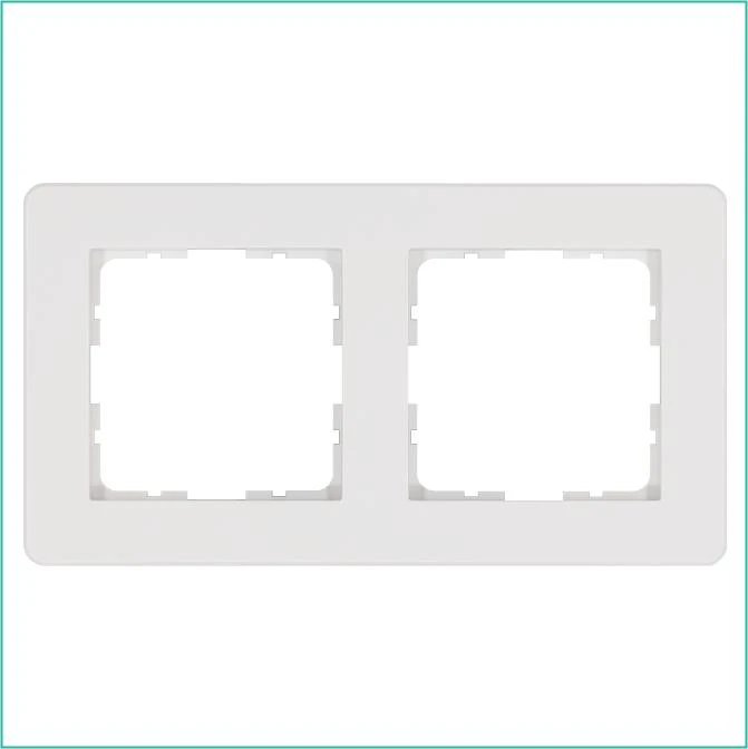 G1102W Jasmart | Рамка 2-м G-Flex бел. глянцевый  