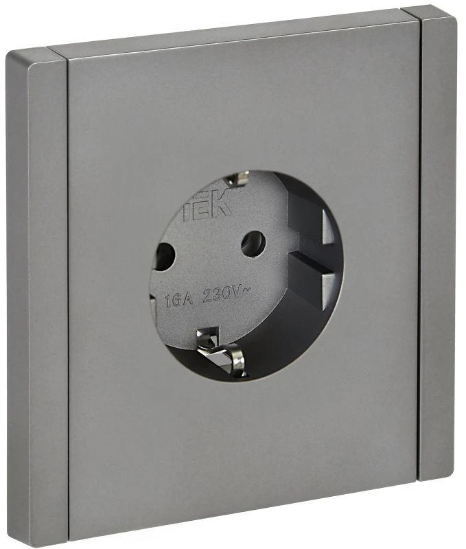 FP-R11-16-K46 IEK | Розетка СП FORTE&PIANO FP516 16А с заземл. без защ. шторок винт. крепл. сталь  