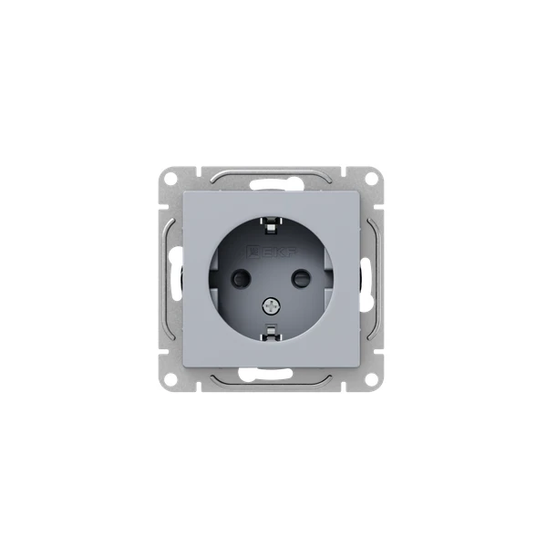 UP1-SOA-111 EKF | Розетка СП Эпика 16А с заземл. защ. шторки механизм алюм.  