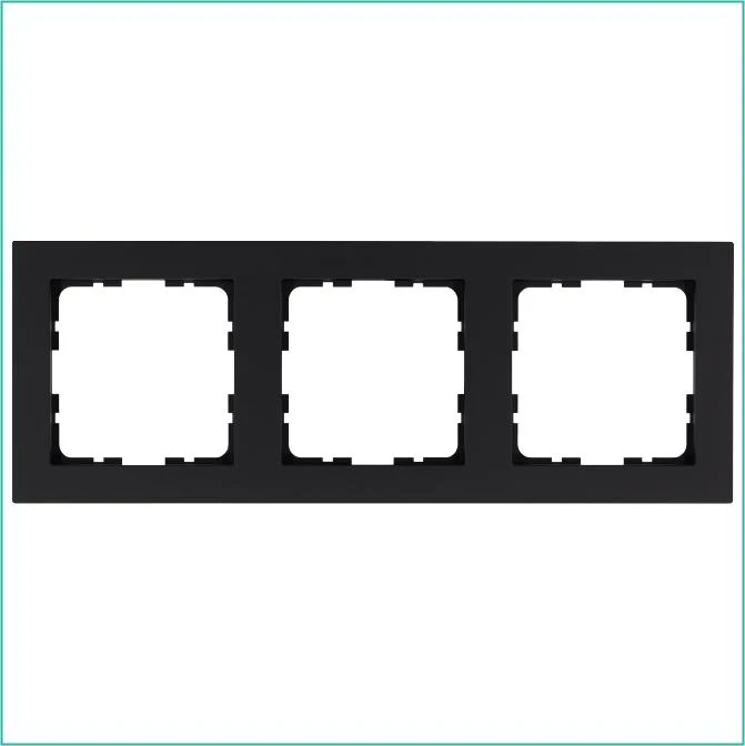 G1003PB Jasmart | Рамка 3-м G-Classic черн. матов. soft touch  