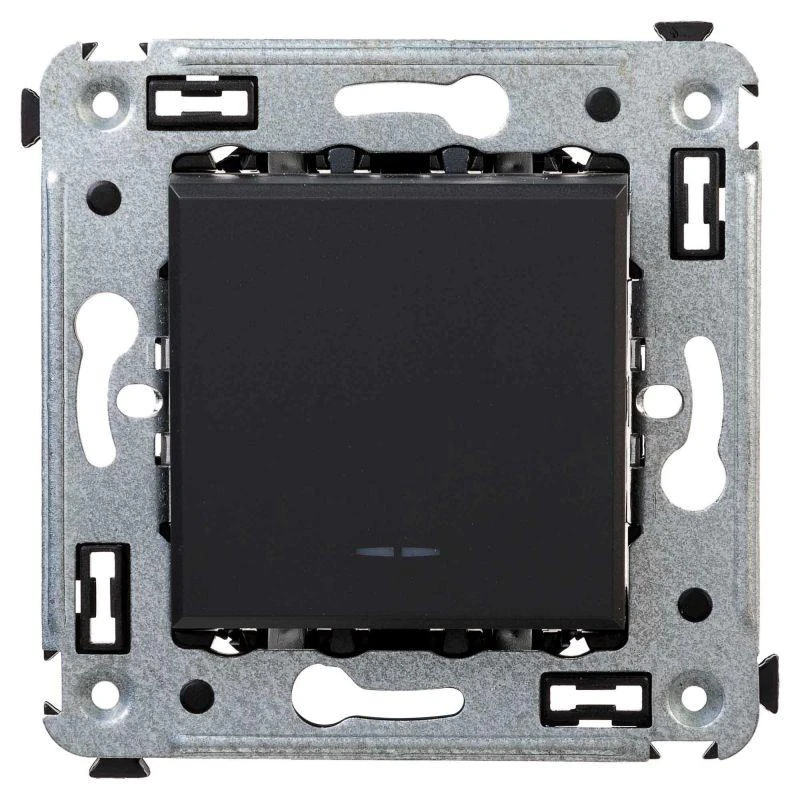 4412113 DKC | Переключатель 1-кл. СП Avanti "Черный матовый"  