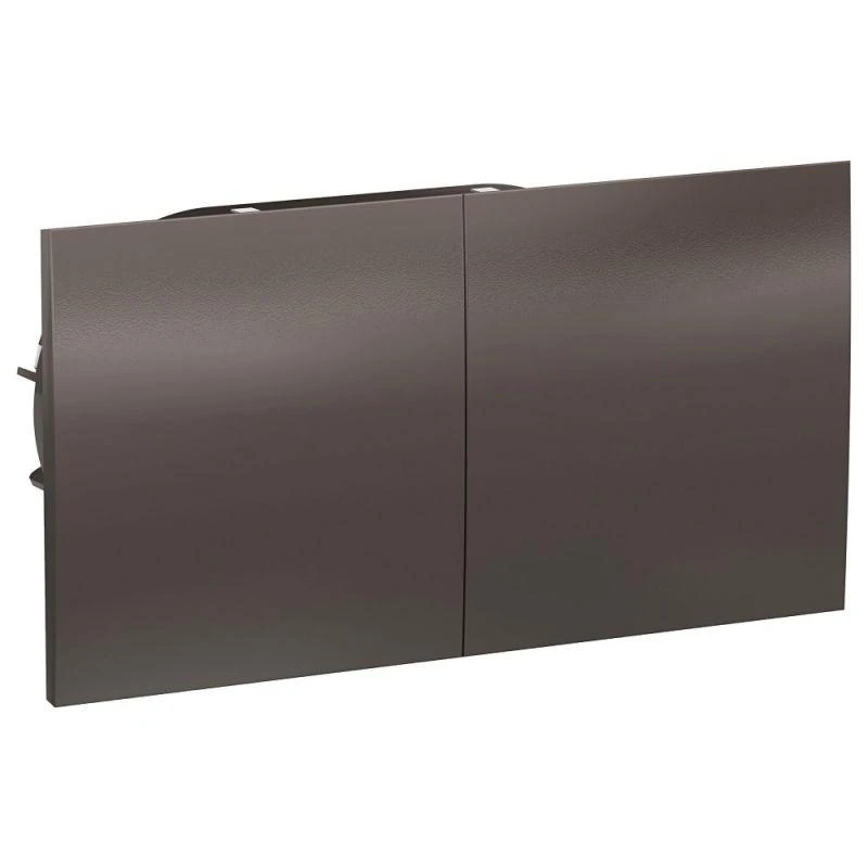 ATN000628 Systeme Electric | Розетка 2-м СП AtlasDesign 16А IP20 с заземл. защ. шторки со сдвижн. крышкой в сборе мокко SE 