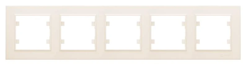 56010705 Makel | Рамка 5-м Karea горизонт. крем.  