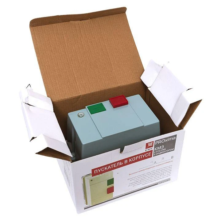 ctrp-r-25-230v-led EKF | Пускатель магнитный КМЭ 25А 230В с РТЭ и индикатором PROxima в корп. IP65   ctrp-r-25-230v-led изображение