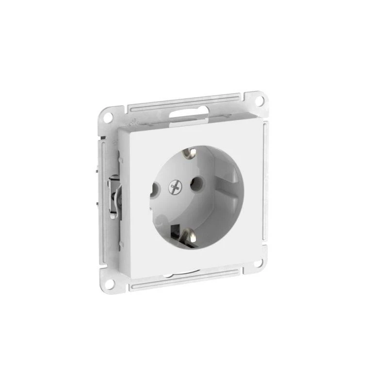 ATN000143S Systeme Electric | Розетка AtlasDesign 16А с заземл. быстрозажим. клем. механизм бел. SE 