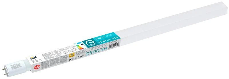 LLE-T8R-25-230-40-G13 IEK | Лампа светодиодная 25Вт T8 линейная 2500лм 230В 4000К 1200мм G13  