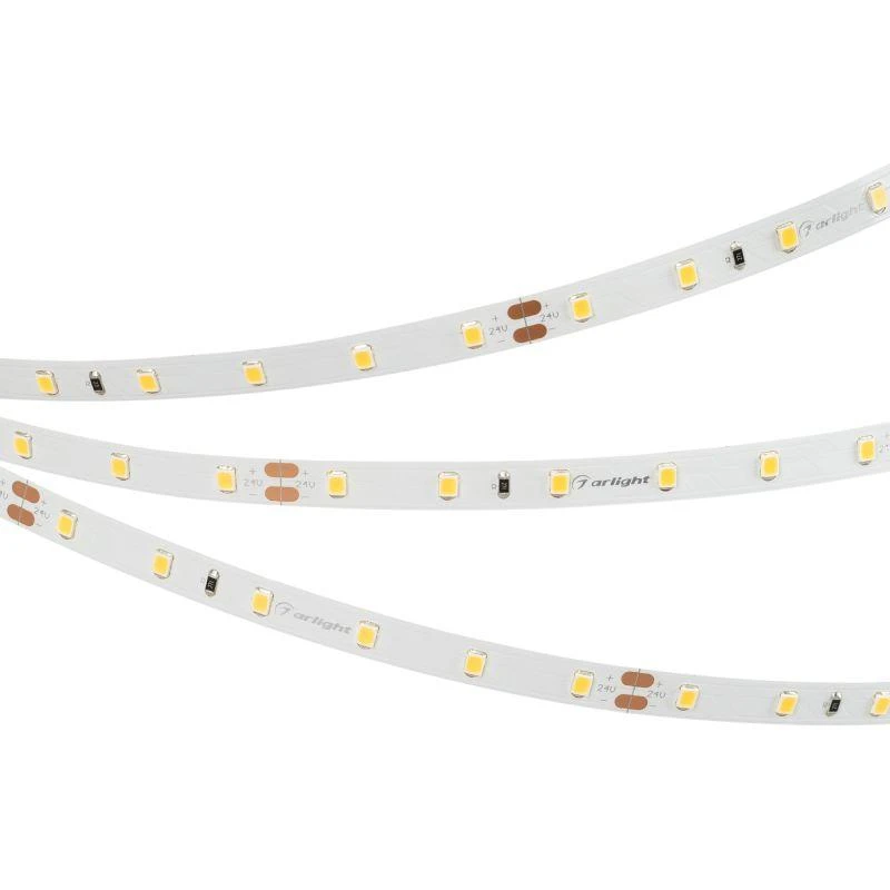 Лента светодиодная RT-A60-8mm 24V White 6000К 2835 4.8Вт/м IP20 открыт. (уп.5м) Arlight 011504(2)
