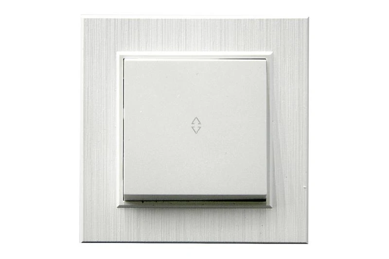 86100005 Makel | Выключатель проходной 1-клав. Karea LINE STAR жемчуж.  