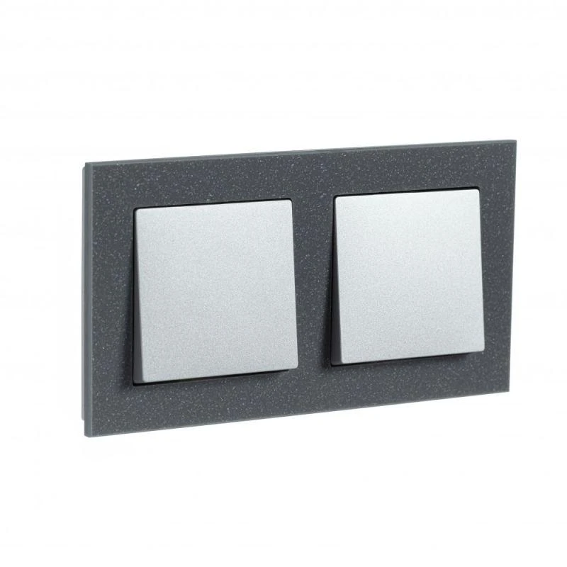 ATN343202 Systeme Electric | Рамка 2-м AtlasDesign Nature мрамор айс грей SE 