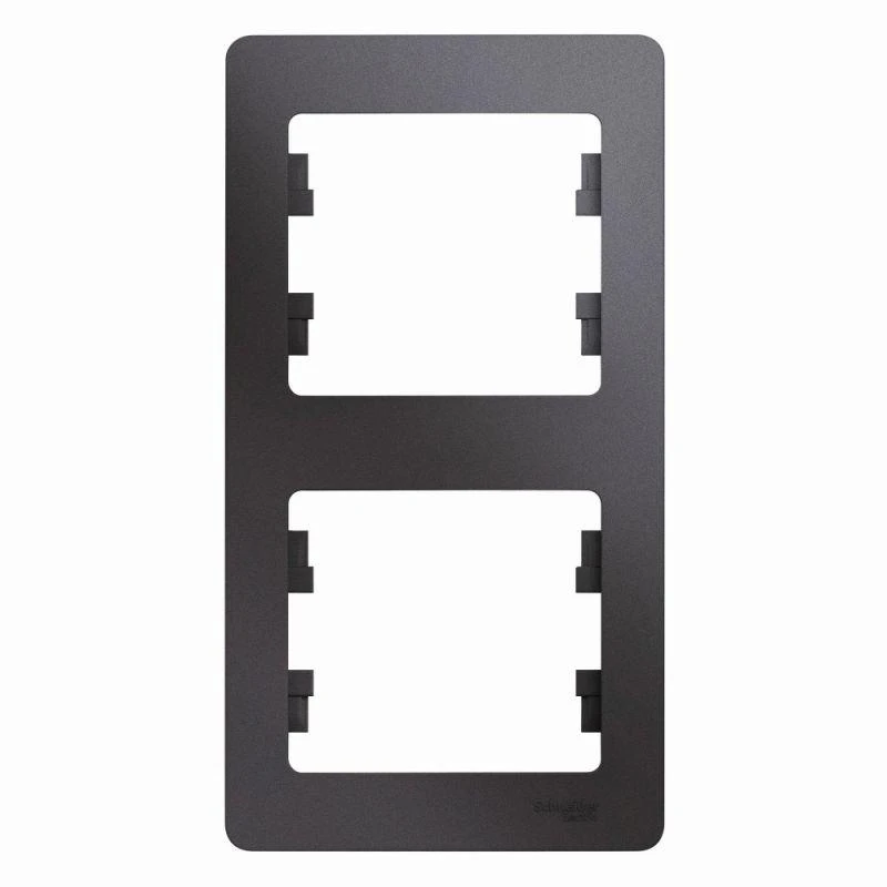 GSL001306 Systeme Electric | Рамка 2-м Glossa вертикал. графит SE 