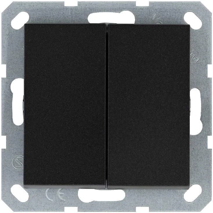 Выключатель 2-кл. 10А IP20 механизм антрацит Jasmart G3023B