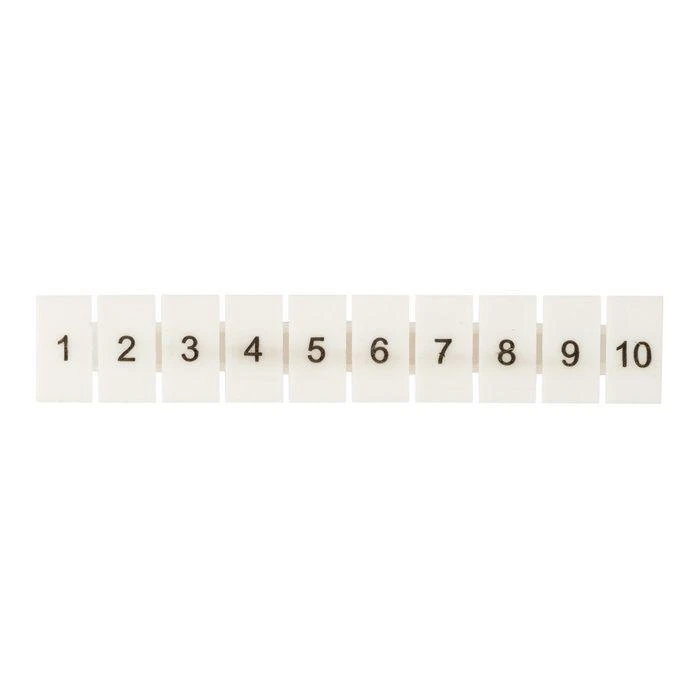 Маркеры для UT/ST/Push-in 2.5 с нумерацией 1-10 (уп.100шт) EKF zb-st-2.5-1-10