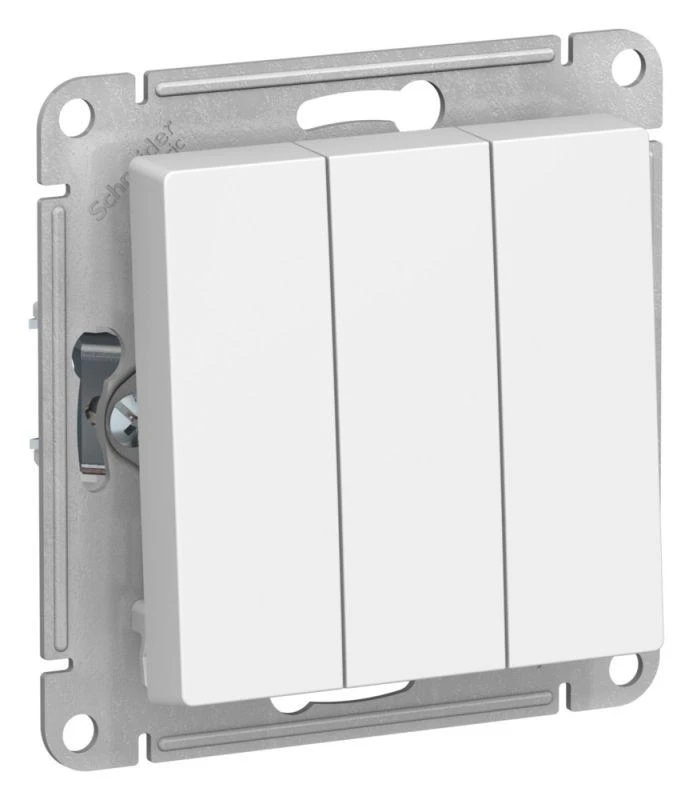 ATN001331 Systeme Electric | Выключатель 3-кл. AtlasDesign (сх. 1+1+1) 10AX механизм лотос SE 