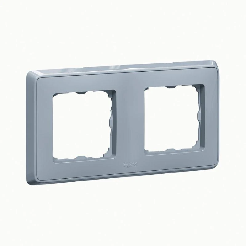 695976 Legrand | Рамка 2-м Cariva жемчуж./сер. (DIY-упак.) Leg 