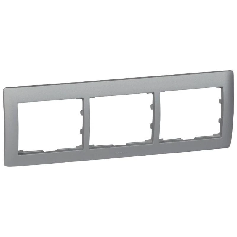 771303 Legrand | Рамка 3-м Galea Life горизонт. алюм. Leg 