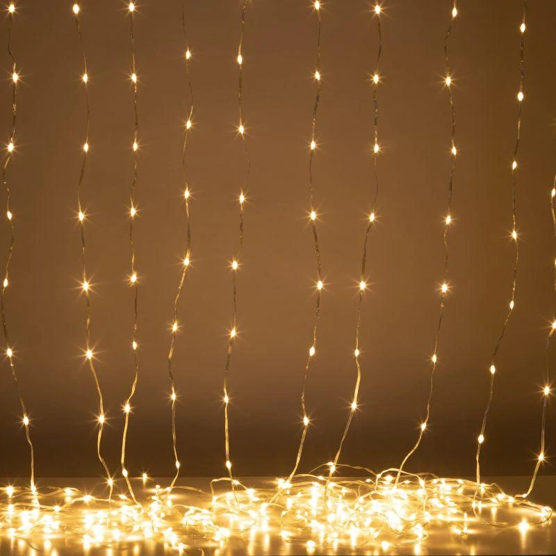 Б0060418 Эра | Гирлянда светодиодная ENIN-300WL "Занавес водопад" 3х2.8м 280LED IP20 тепл. бел.  