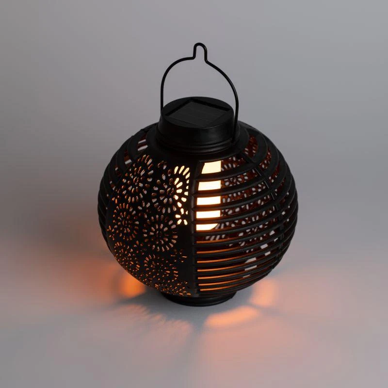 Б0057661 Эра | Светильник светодиодный садовый "Фонарь" ERASF22-49 1LED динамичн. свет уличный на солнечн. батарее  