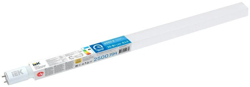 IEK  | Лампа светодиодная 25Вт T8 линейная 2500лм 230В 6500К 1200мм G13  LLE-T8R-25-230-65-G13