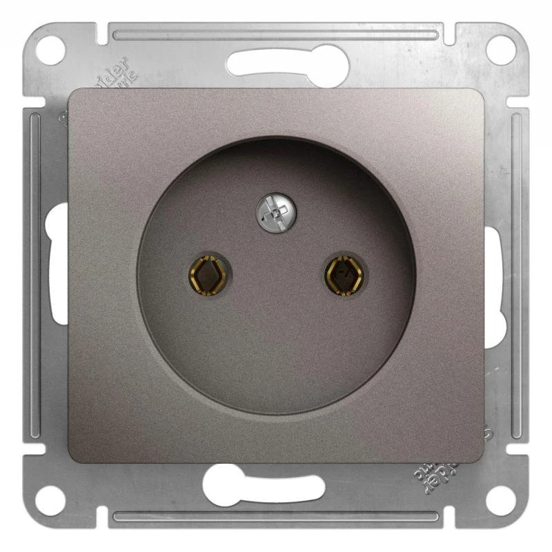 GSL001241 Systeme Electric | Розетка 1-м СП Glossa 16А IP20 250В без заземл. механизм платина SE 