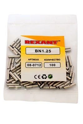 Гильза соединительная СГ L-15мм 0.5-1.5кв.мм BN1.25 Rexant 08-0712