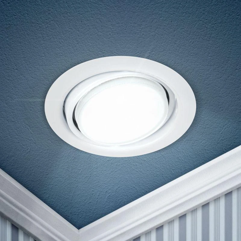 Б0048953 Эра | Светильник под GX53 13Вт 220В поворотный бел. KL35 А WH /1 ЭРА 