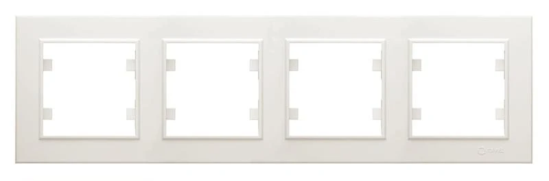 56010704 Makel | Рамка 4-м Karea горизонт. крем.  