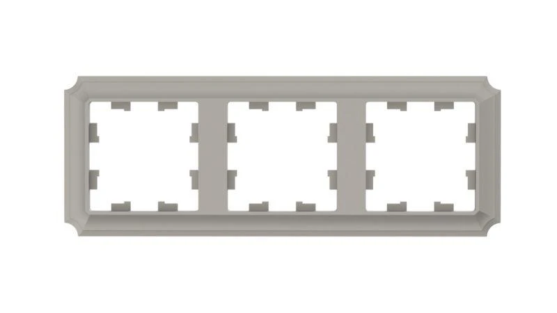 ATN100503 Systeme Electric | Рамка 3-пост. AtlasDesign Antique универс. шампань SE 