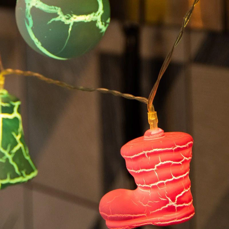 303-081 Neon-Night | Гирлянда светодиодная "Новый год" 1.5м 10LED тепл. бел. 0.1Вт IP20 провод ПВХ прозр. элементы питания 2хAA (не в компл.)  