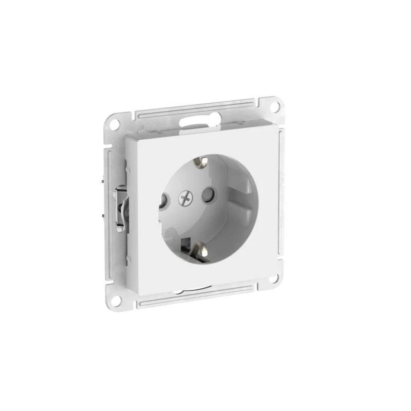 ATN000145S Systeme Electric | Розетка AtlasDesign 16А с заземл. защ. шторки быстрозажим. клем. механизм бел. SE 