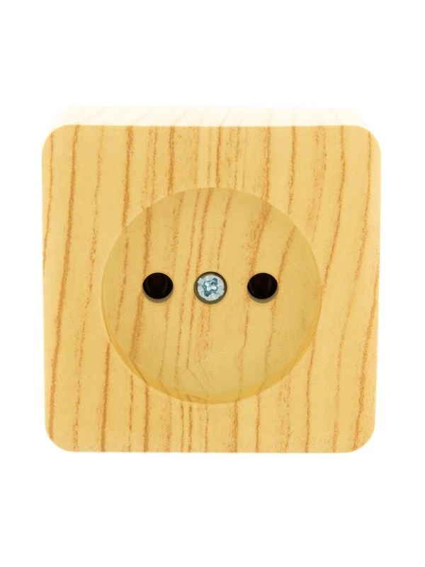 751-5200-121 LEZARD | Розетка 1-м ОП Viola 16А IP20 без заземл. беленый дуб  