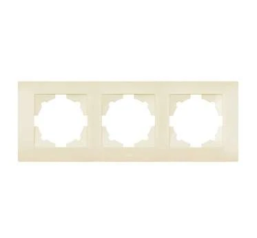 Рамка 3-м Cosmo крем. ABB 612-010300-227